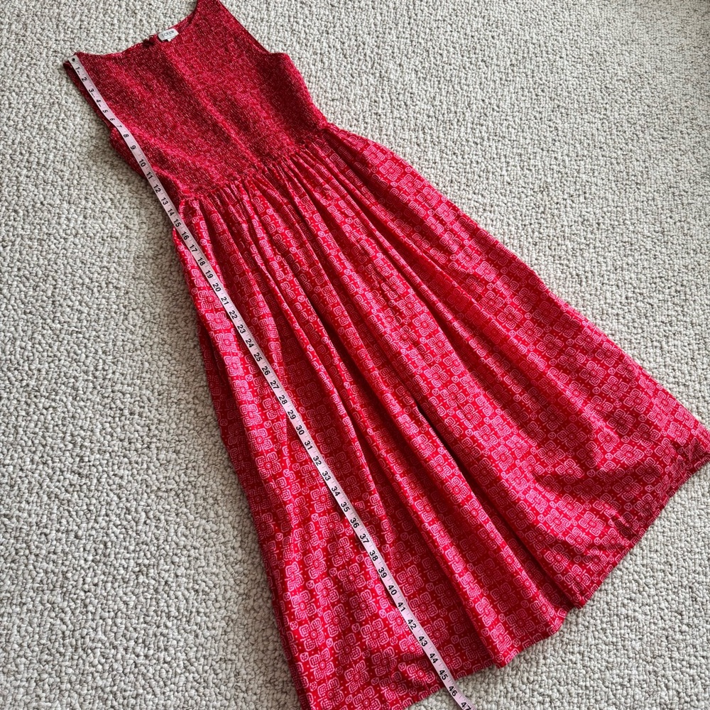 J.Crew Factory Smocked Boatneck Midi Dress Size XS - Picture 16 of 16